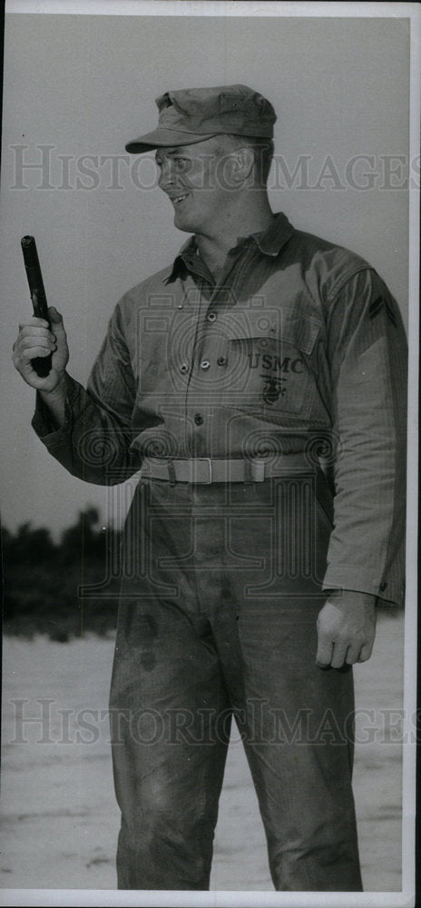 1955 Press Photo James C Hubbert Dearborn Mayor - Historic Images