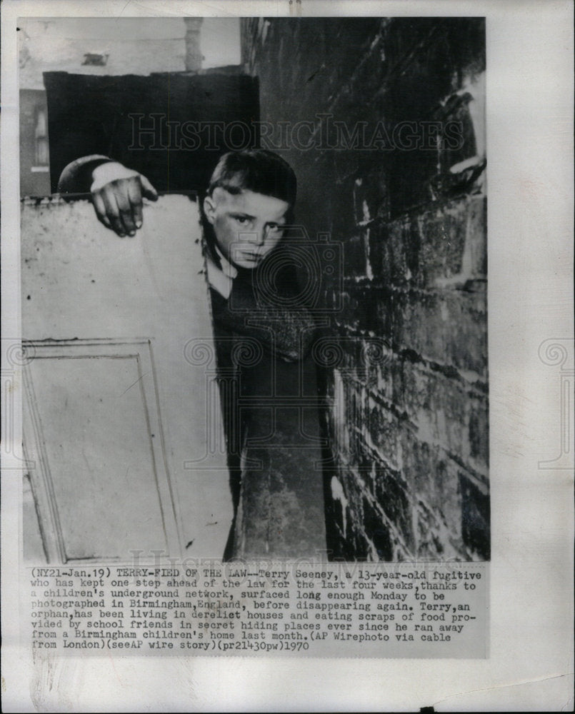 1970 Press Photo Terry Fied Orphan Children Birmingham - Historic Images