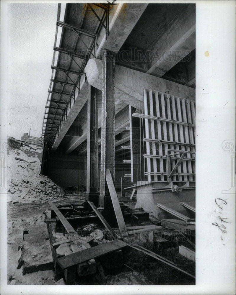 1986 Press Photo Highways Bridges Coolidge overpass - Historic Images