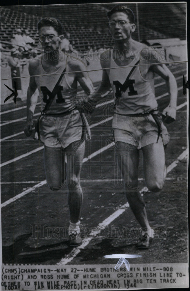 1944 Bob Ross Hume Michigan Big Ten Track-Historic Images