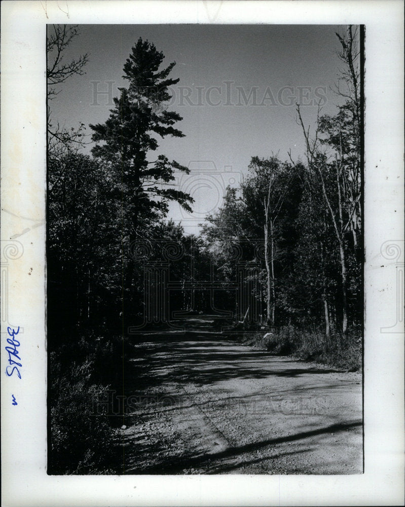 1968 Press Photo Stagecoach Road Marenisco Michigan - Historic Images