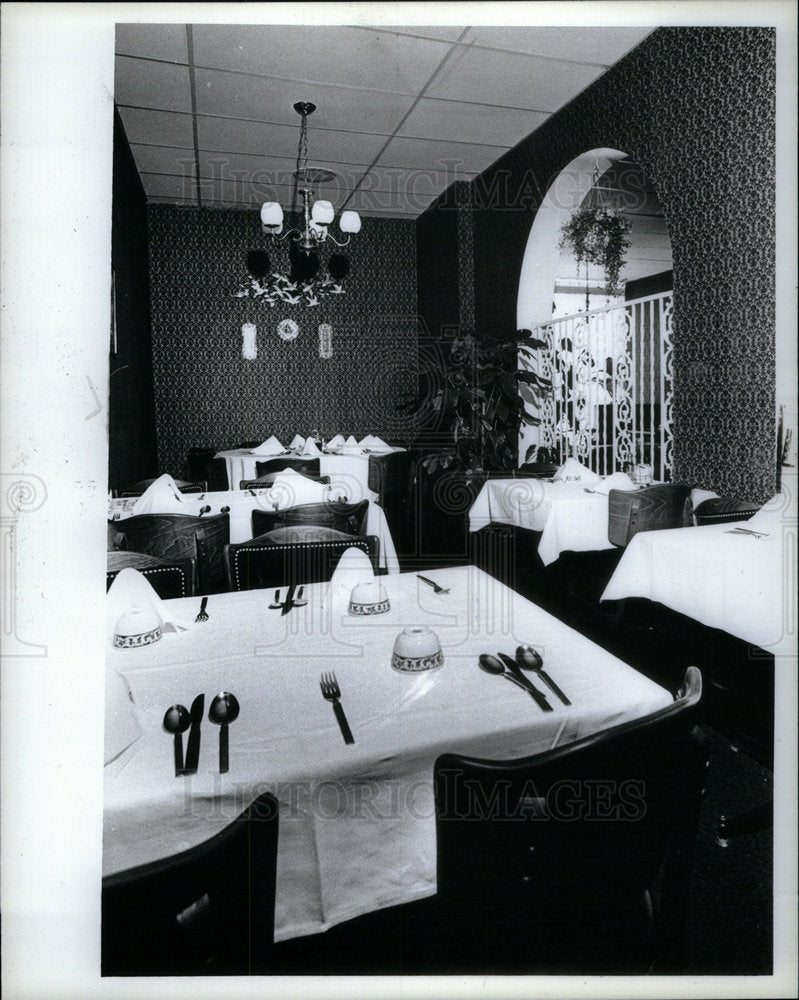 1981 Press Photo Szechuan Dynasty Restaurant Michigan - Historic Images