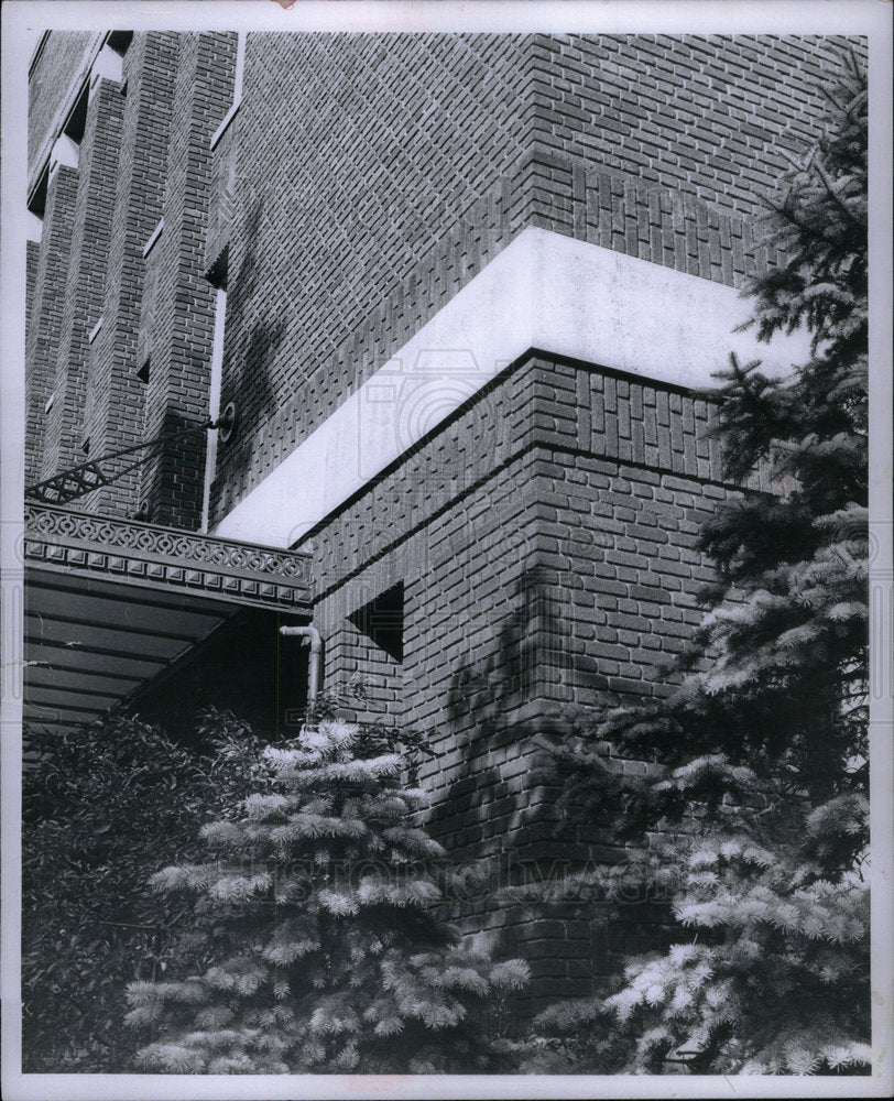 1958 Press Photo University Michigan College Building - Historic Images