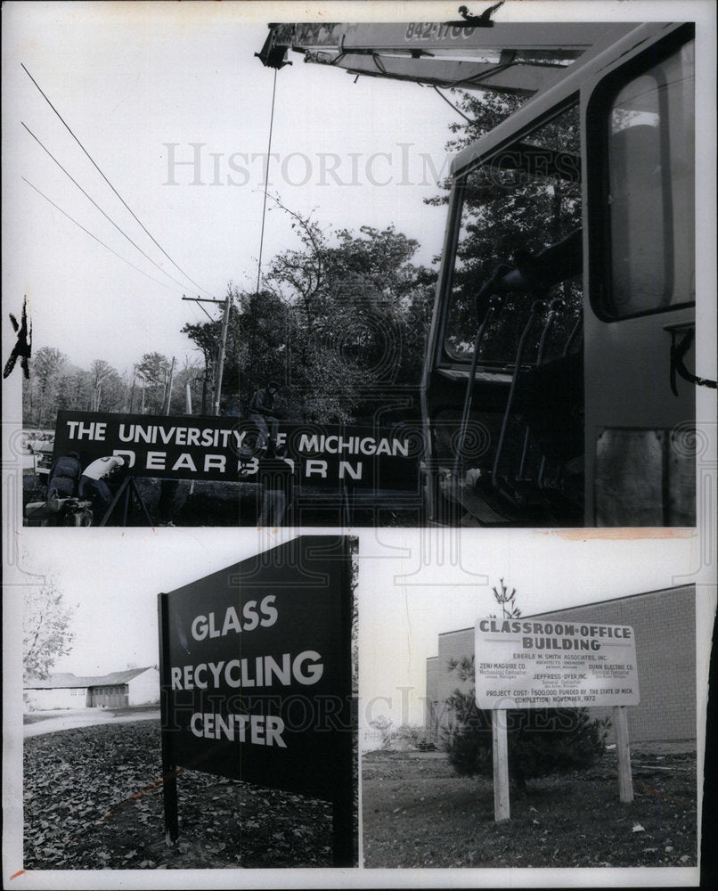 1972 Press Photo Michigan University Campus Dearborn - Historic Images