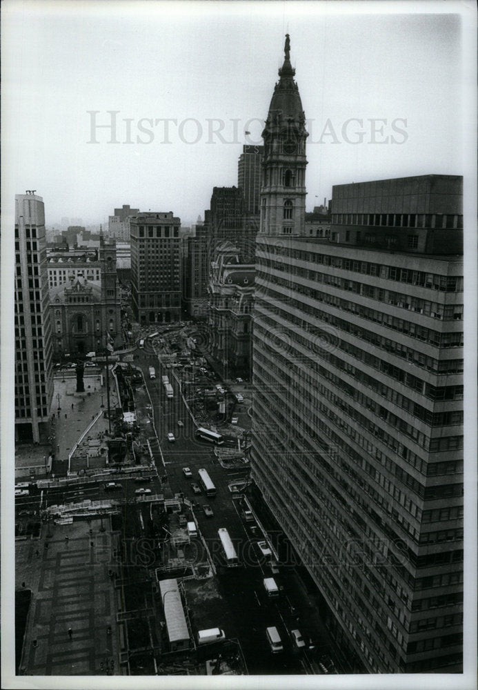 1982 Press Photo Philadelphia Traffic Center Commuter - Historic Images