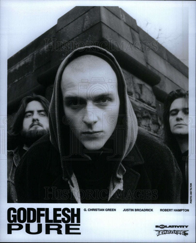 1992 Press Photo Pure Godflesh Christien Green Justin - Historic Images