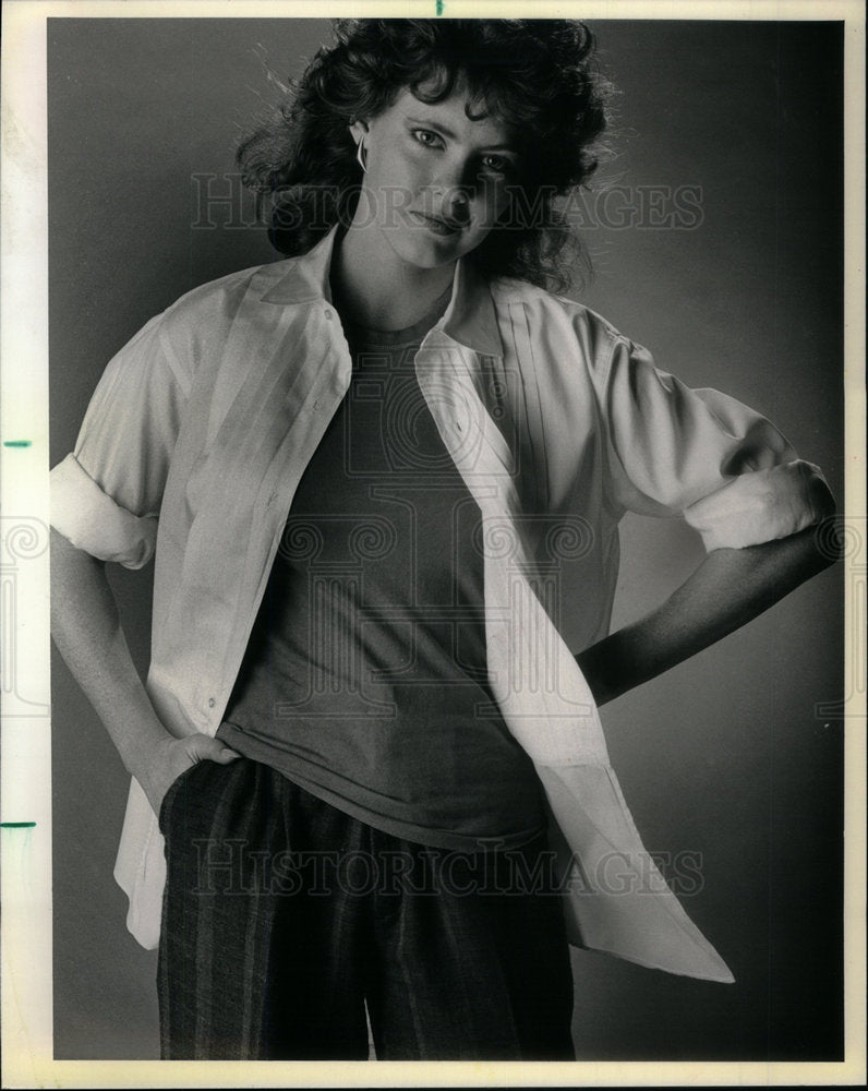 1984 Press Photo Tuxedo Junction cotton vintage shirt - Historic Images