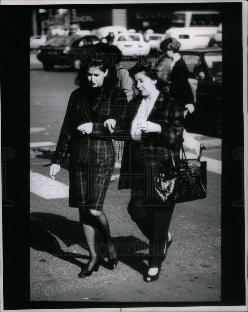 1988 Press Photo Plaids Suits Checks Paris - Historic Images