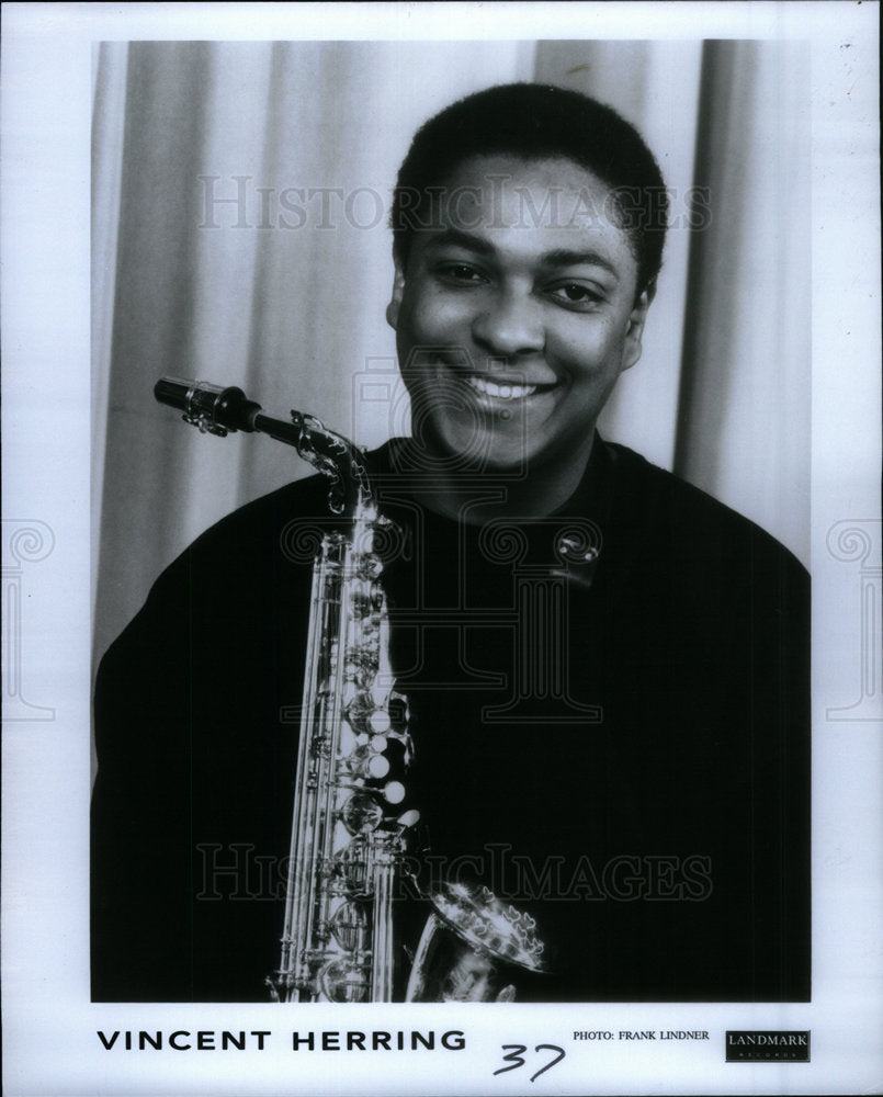 1991 Press Photo Vincent Herring Jazz Saxophonist - Historic Images