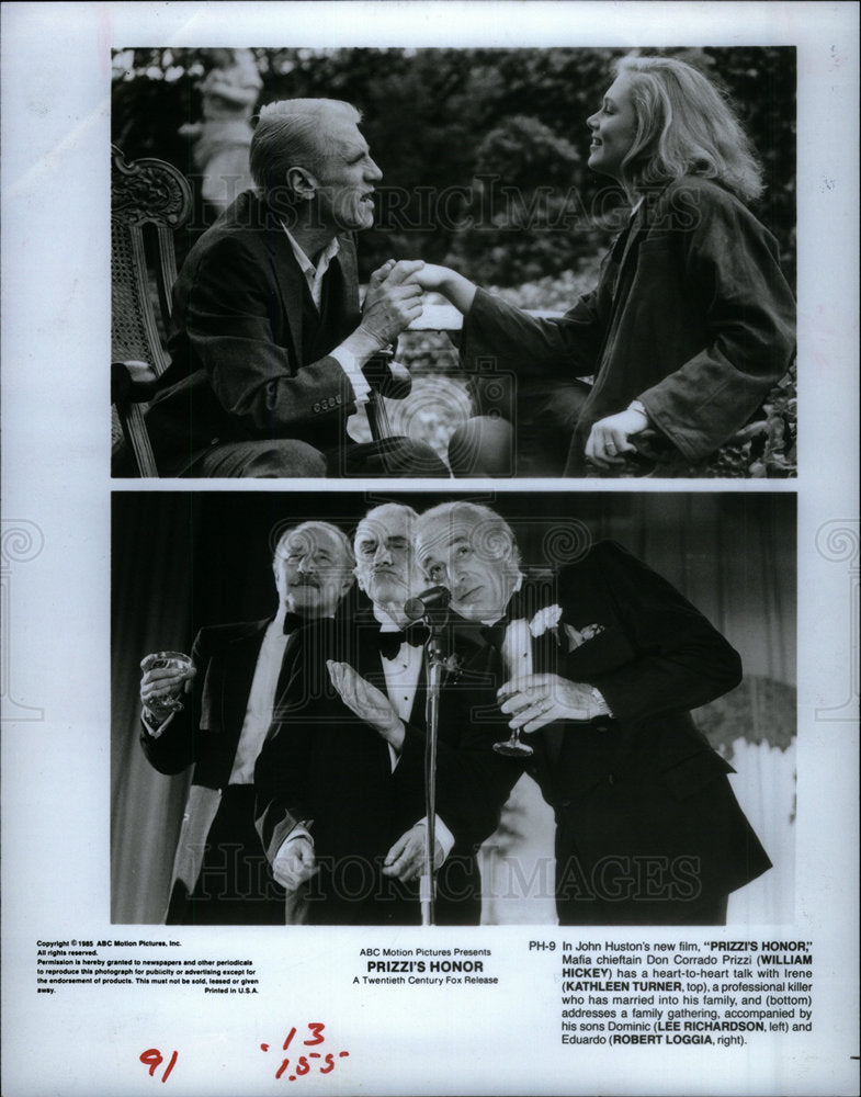 1995 Press Photo William Hickey American Actor - Historic Images