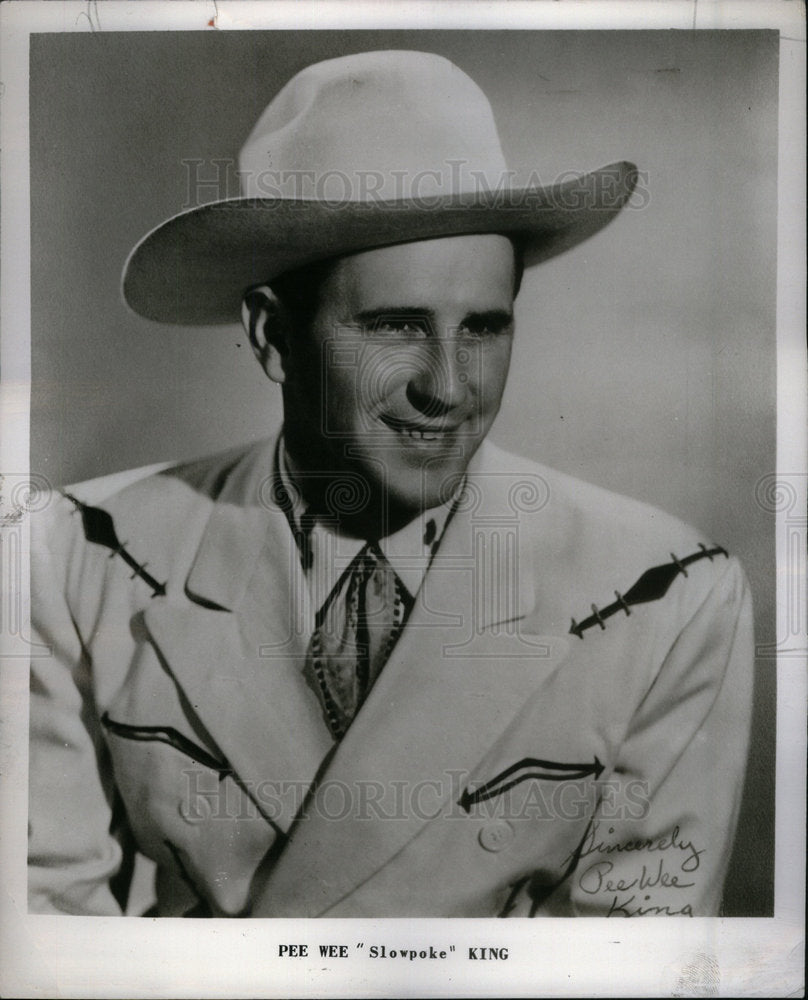 1953 Press Photo Pee Wee King Country Singer Songwriter - Historic Images