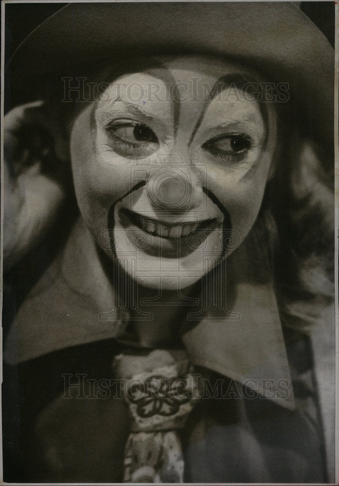 1973 Press Photo End Result Clown - Historic Images