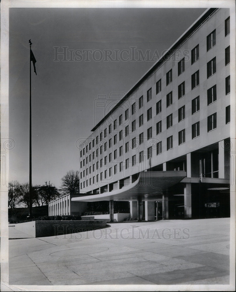 1964 Press Photo Wash D C Dept Building Cowins - Historic Images