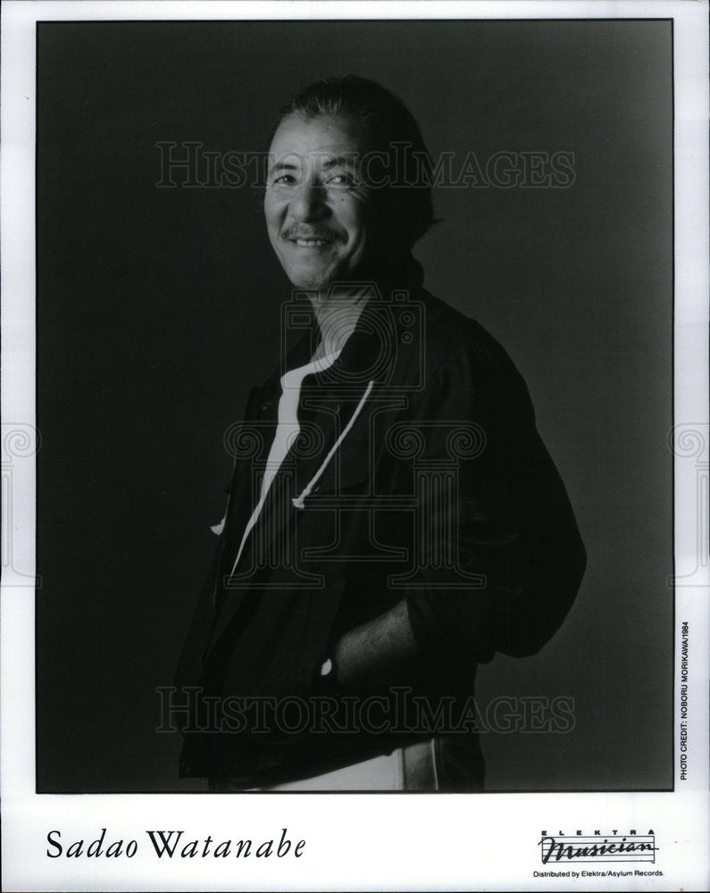 1986 Press Photo Sadao Watanabe Japan Jazz Musician - Historic Images