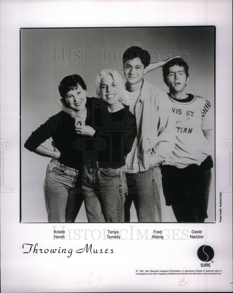 1992 Press Photo Kristin Hersh Tanya Fred David Muses - Historic Images