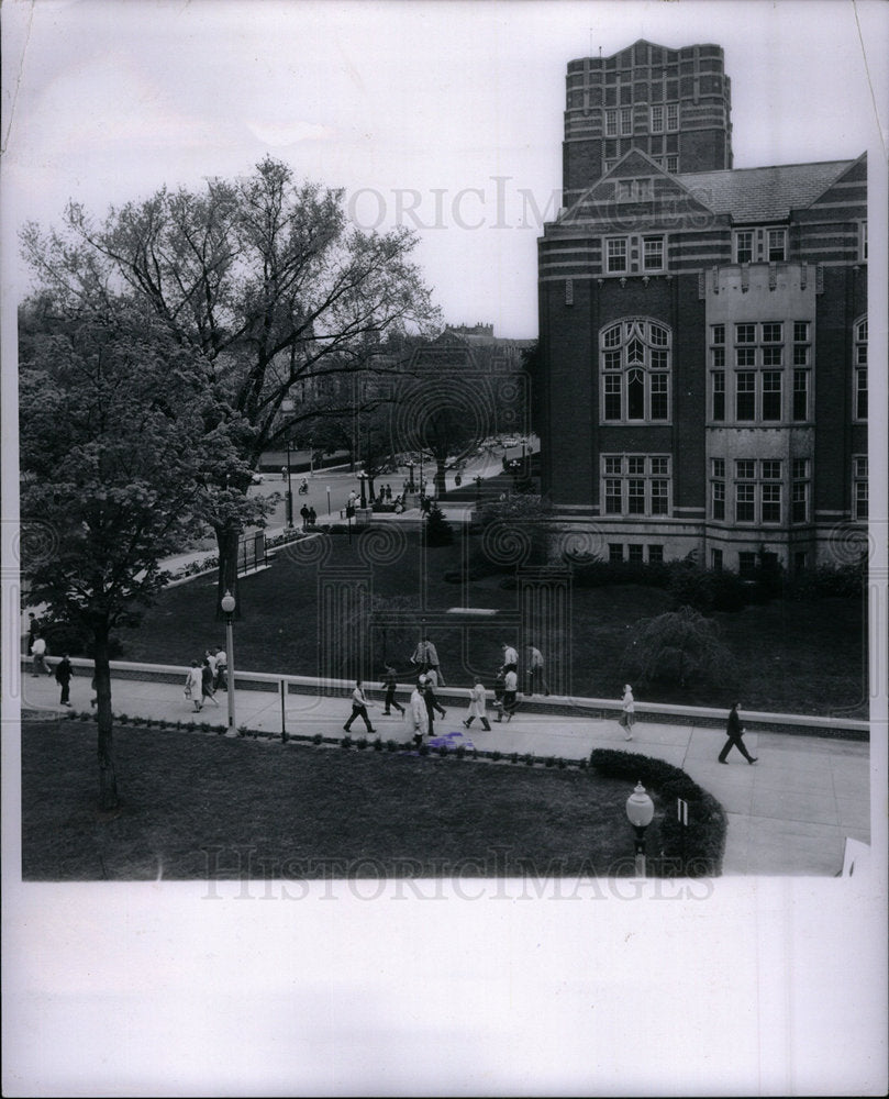 1962 Press Photo University Michigan Building - Historic Images