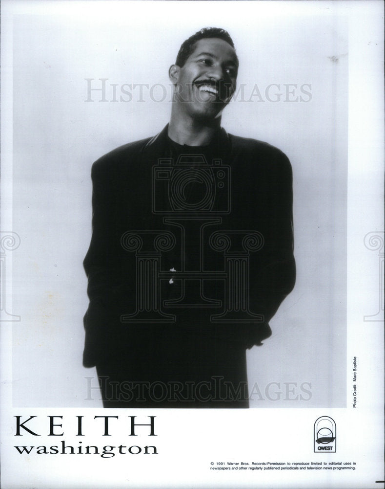 1992 Press Photo Keith Washington Actor Singer Producer - Historic Images