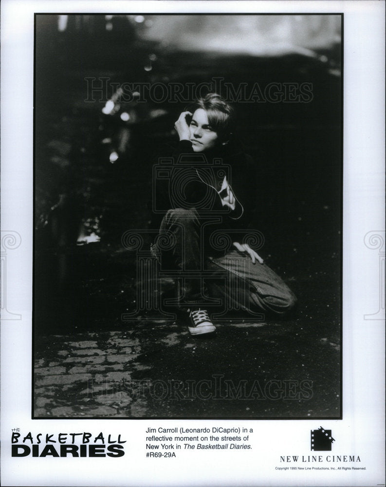 Press Photo Leonard DiCaprio star Basketball Diaries NY - Historic Images