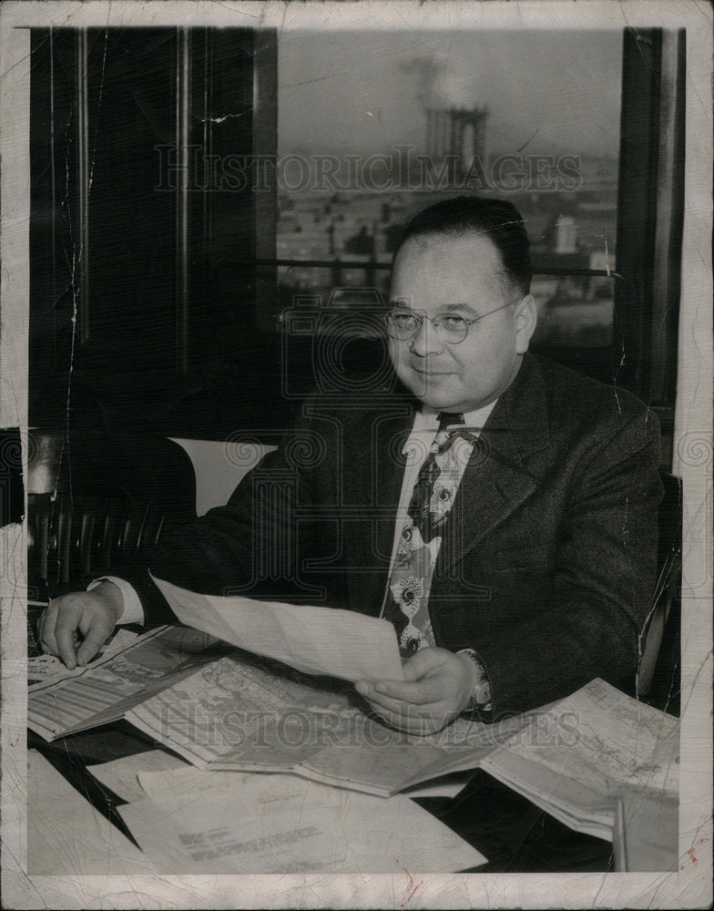 1949 Press Photo Walley New York municipal building - Historic Images