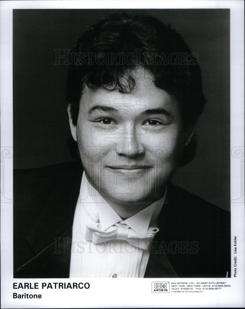 1999 Press Photo Earle Patriarco, Actor. - Historic Images