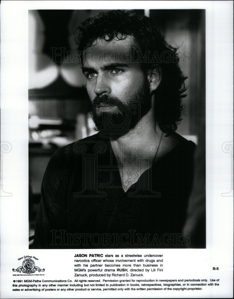 1992 Press Photo Jason Patric narcotics officer Rush - Historic Images