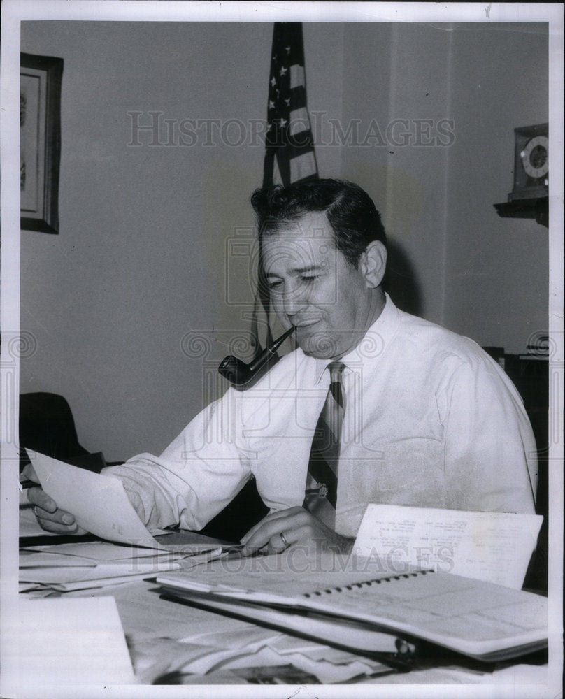 1969 Press Photo George Parris Attorney Macomb County - Historic Images