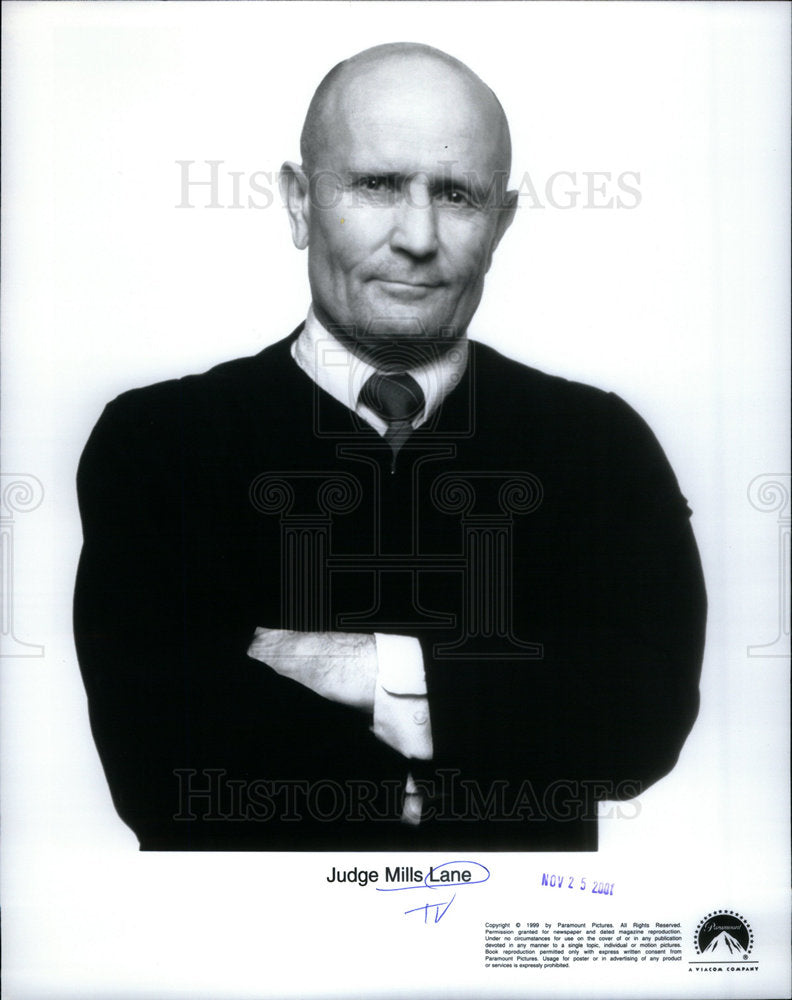 2001 Press Photo Judge Mills Lane Syndicated America - Historic Images