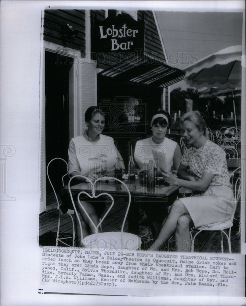 1963 Press Photo John Lane Mr Mrs Bob Hope Linda Rector - Historic Images