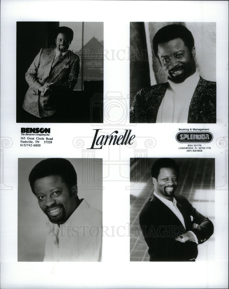 1991 Press Photo Larnelle Steward Harris Singer Music - Historic Images