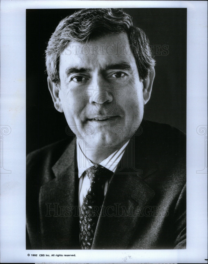 1992 Press Photo Dan Rather act 48 Hour Program - Historic Images