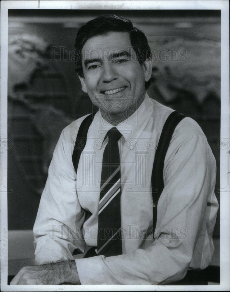 1987 Press Photo Dan Rather - Historic Images