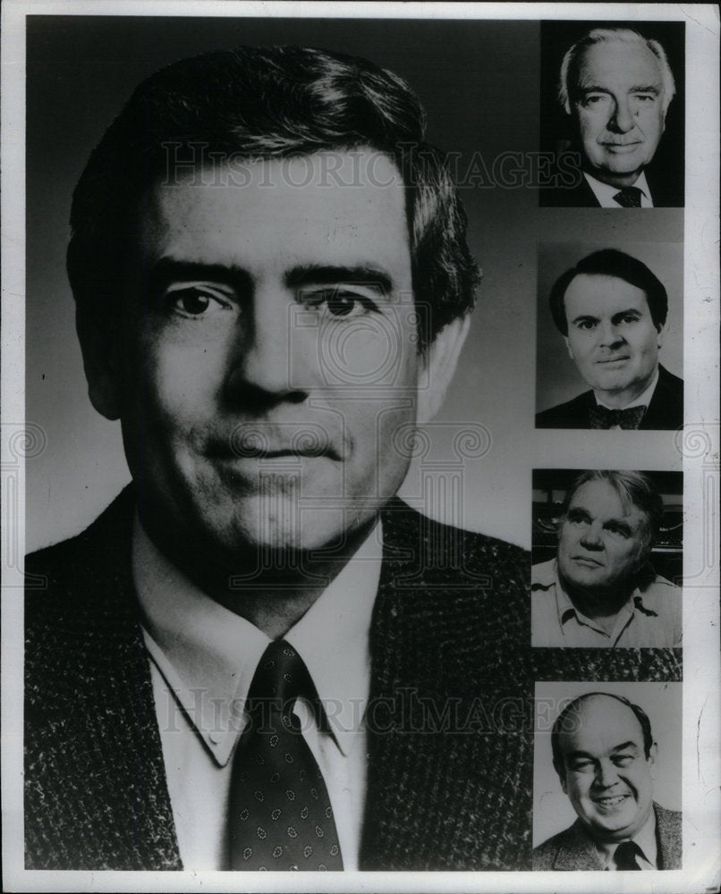 1987 Press Photo Daniel Irvin Dan Rather Jr American - Historic Images