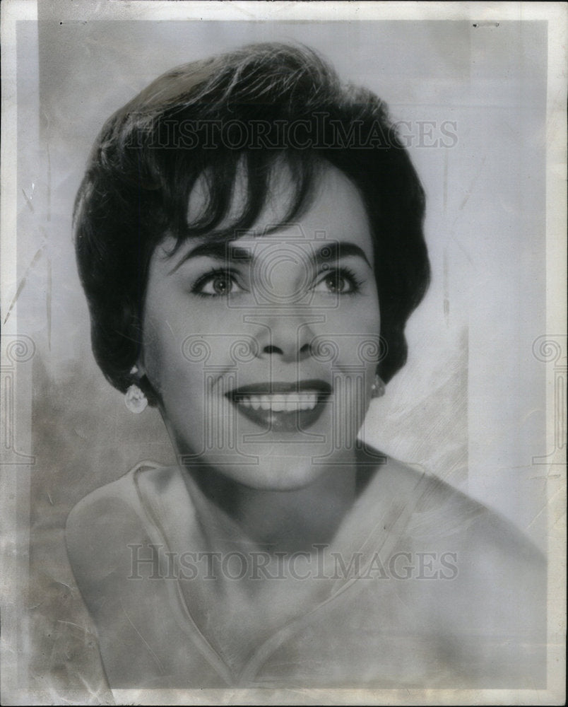 1962 Press Photo Nancy Rudcliffe Actor Smile Beauty - Historic Images