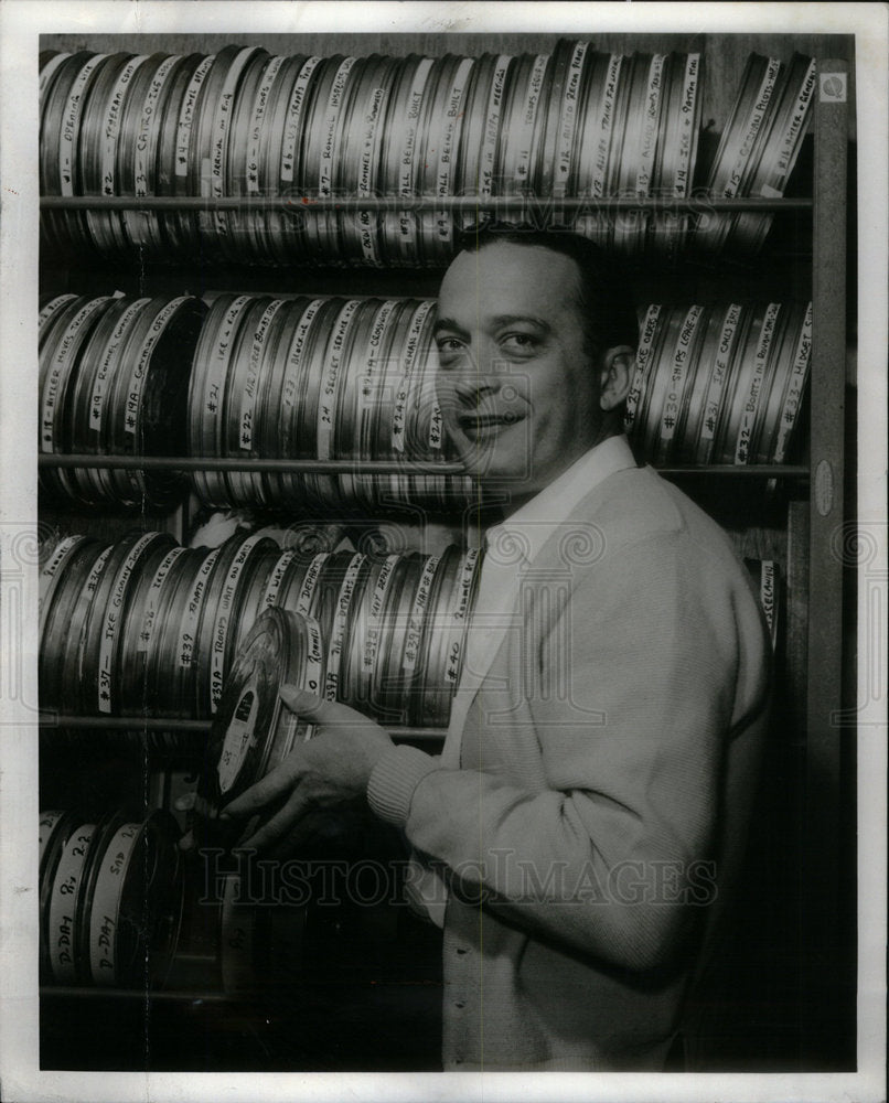 1962 Press Photo Rosenberg Phil Film Editor - Historic Images