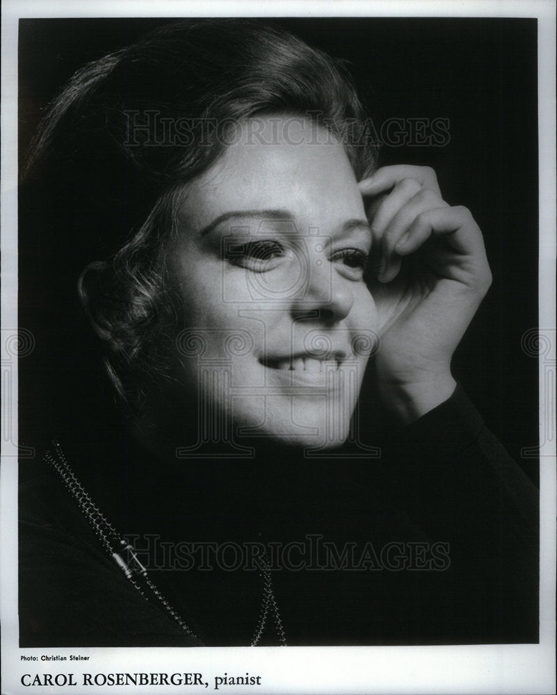 1974 Press Photo Carol Rosenberger Pianist - Historic Images