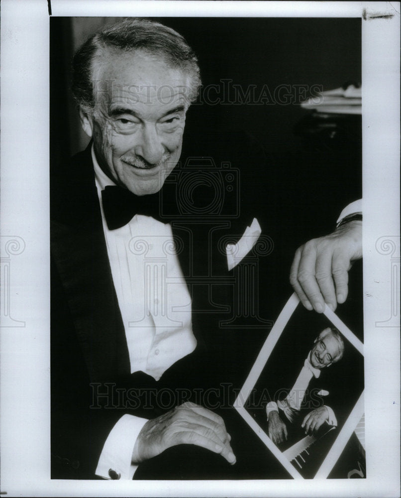 1990 Press Photo Victor Borge Oakland University music - Historic Images