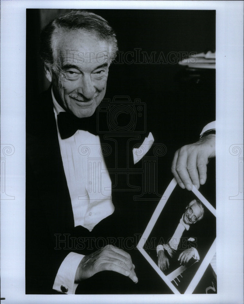 1993 Press Photo Victor Borge Borge Rosenbaum Danish - Historic Images