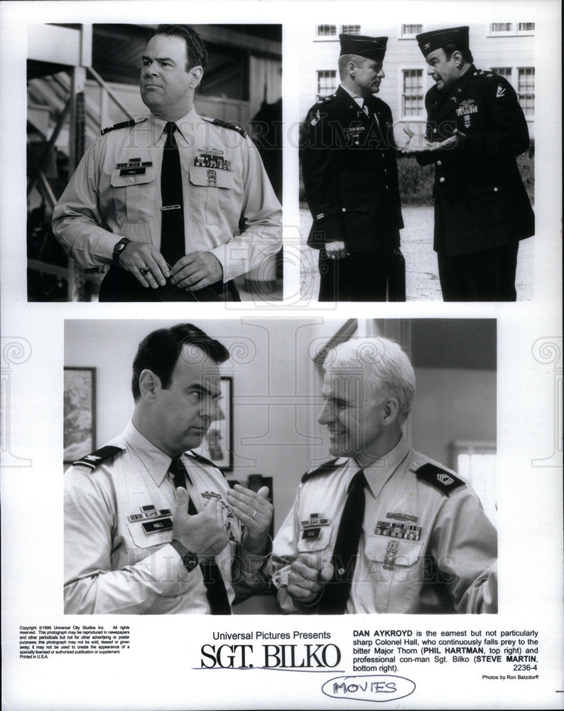 Press Photo Dan Aykroyd Phil Hartman SGT BILKO Colonial - Historic Images