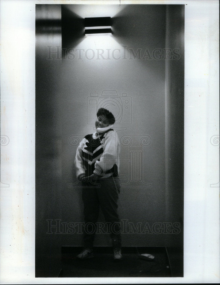 1991 Press Photo Families Without Homes Chicago Area - Historic Images