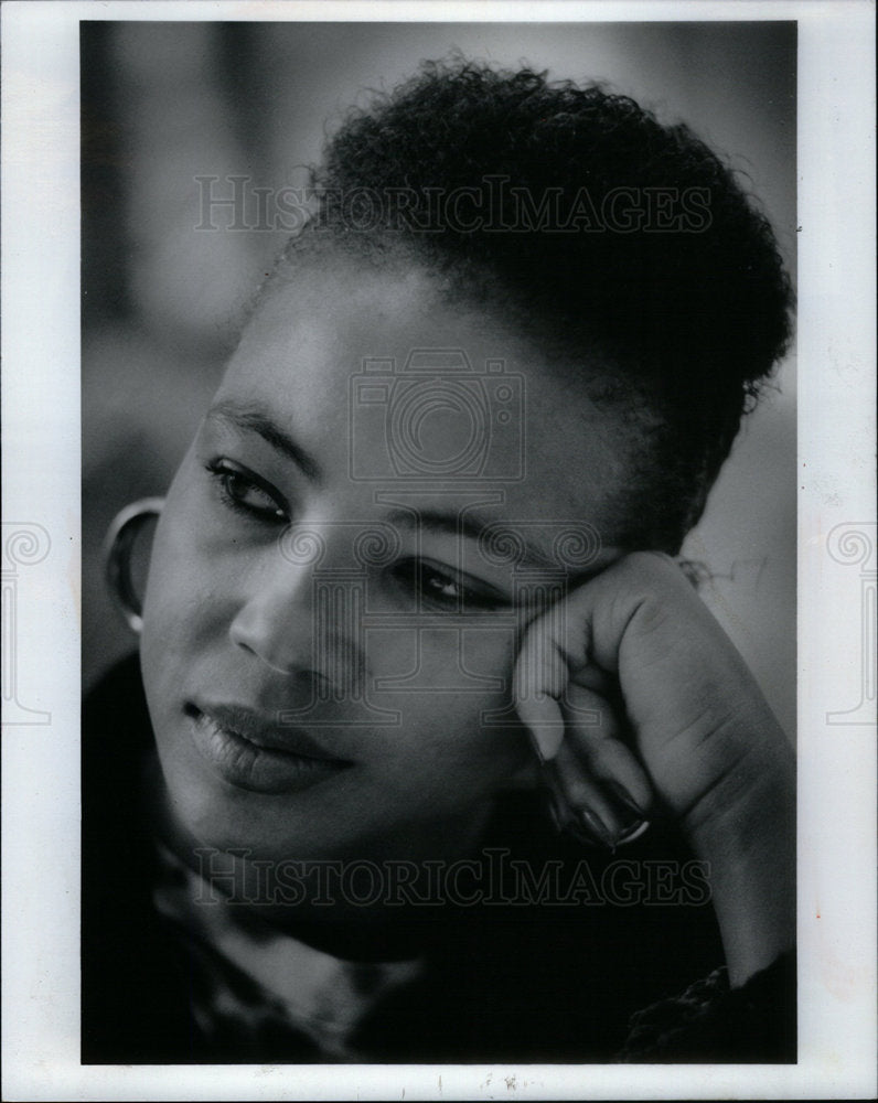 1991 Press Photo Rose Johnson mother three leave boy - Historic Images