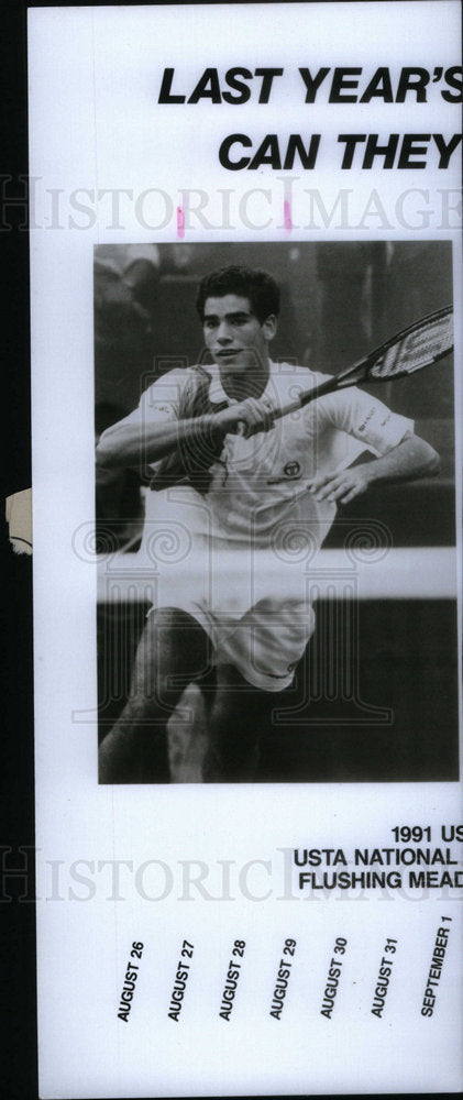 1995 Press Photo Tennis Star Pete Sampras - Historic Images