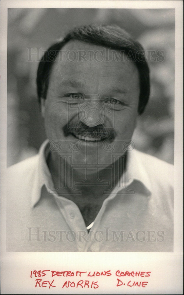 1985 Press Photo Norris Line Detroit Lions - Historic Images