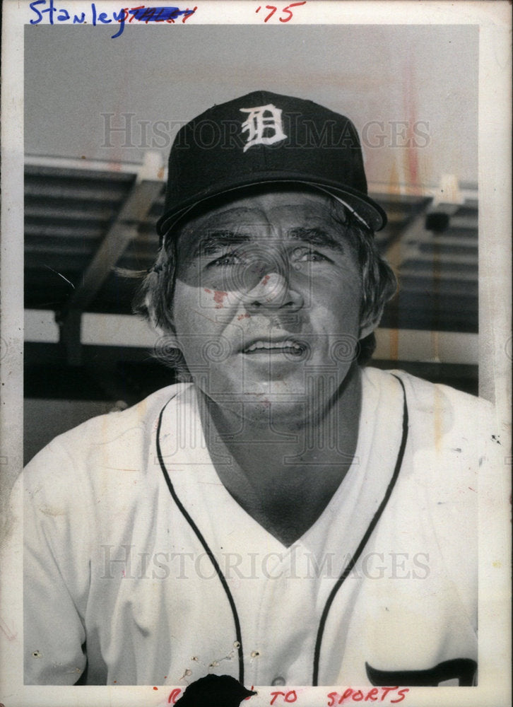 1975 Press Photo Mickey Stanley Detroit Tigers Player - Historic Images