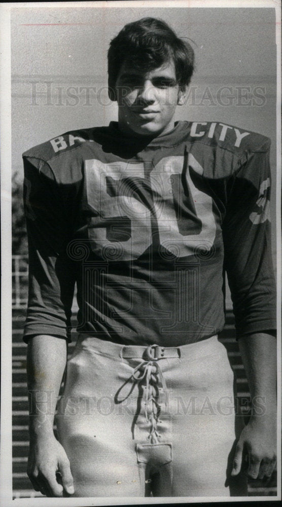 1972 Press Photo Arthur Wyzgowski Bay City Football - Historic Images