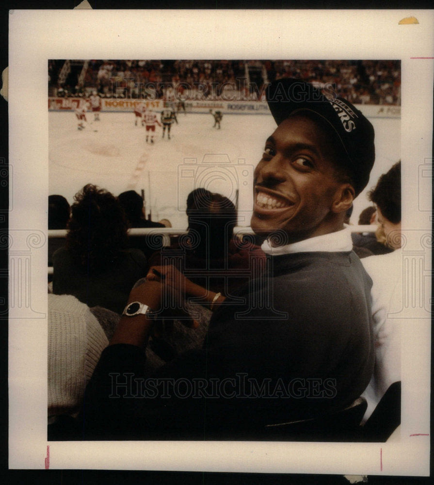 1988 Press Photo Detroit Pistons John Sally - Historic Images