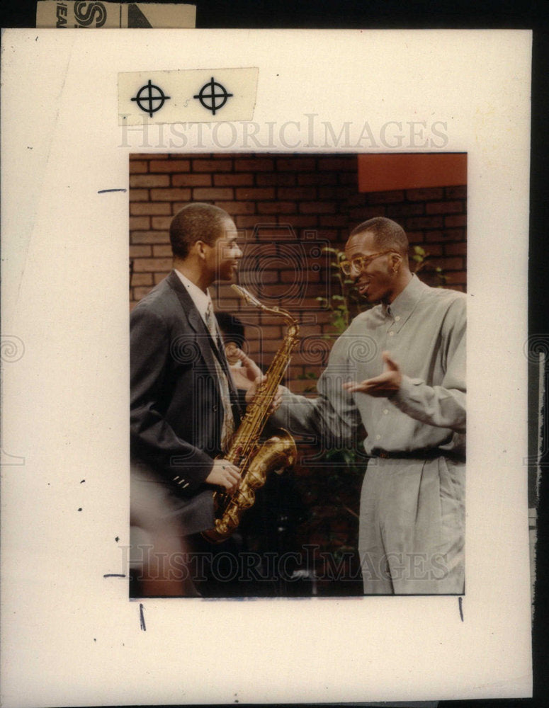 1991 Press Photo John Salley Brandford Marsalis - Historic Images