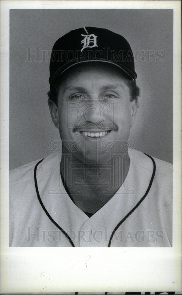 1986 Press Photo Detroit Tigers Lance Parrish - Historic Images