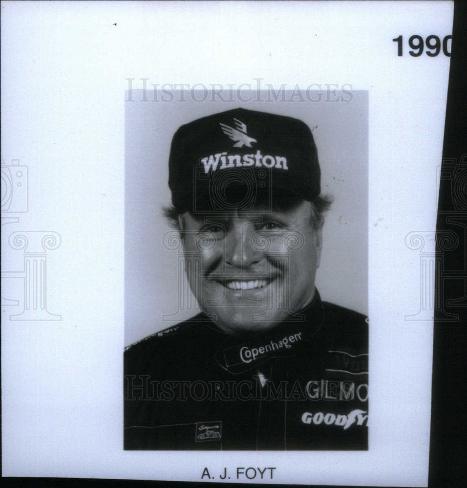 1990 Press Photo A.J. Foyt Racing Driver - Historic Images