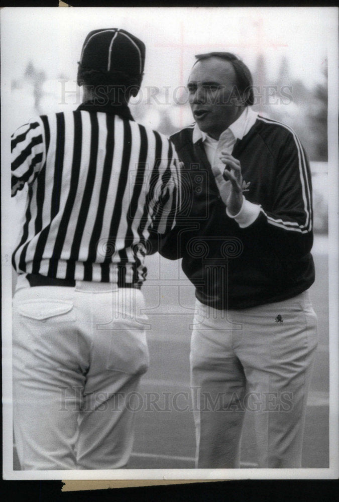 1985 Press Photo Darryl Roger Arizona State Coach Lion - Historic Images