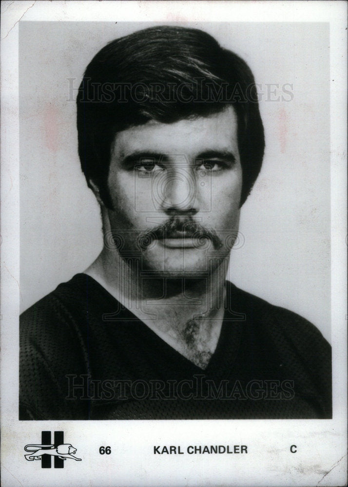 press photo KARL CHANDLER AMERICAN FOOTBALL PLAYER - Historic Images